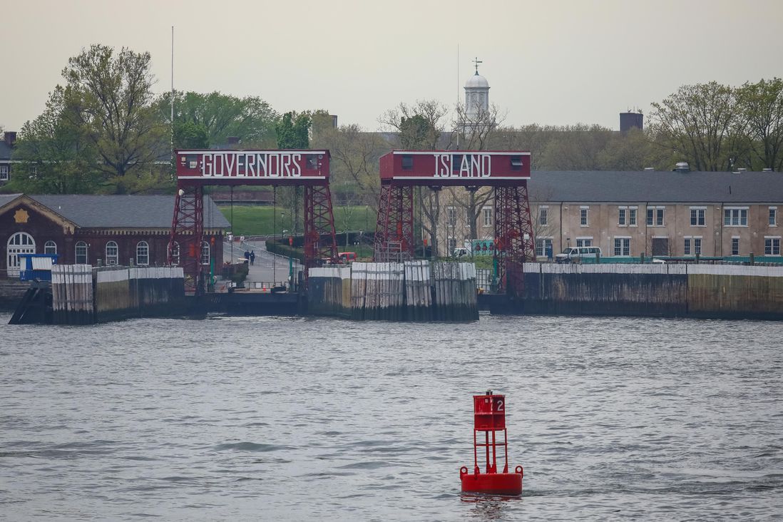 Photos from around Governors Island in April 2021